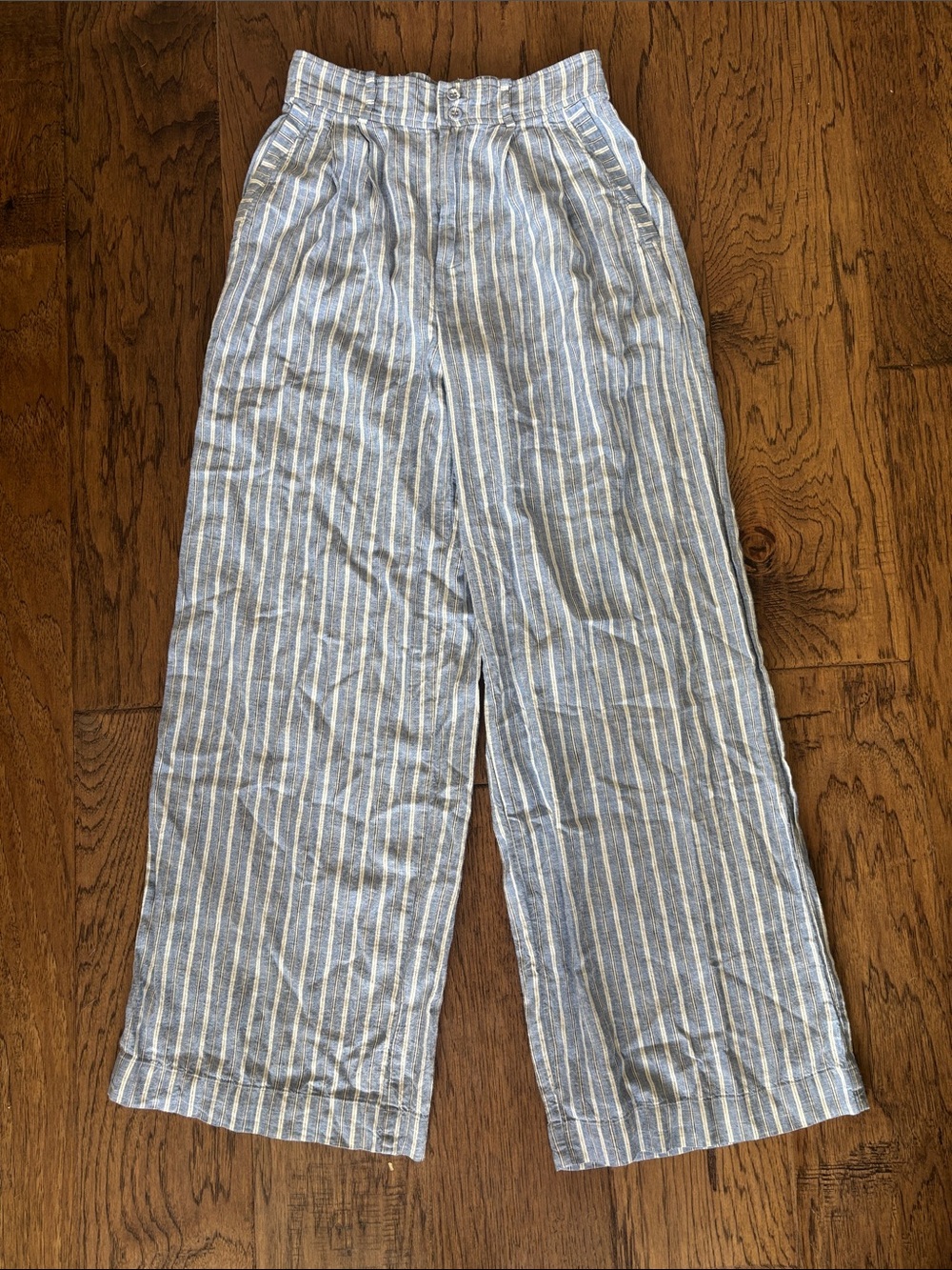 Taylor Striped Wide Leg High Rise Pants
